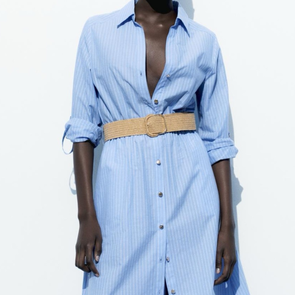 ZARA JUTE BELT SHIRTDRESS